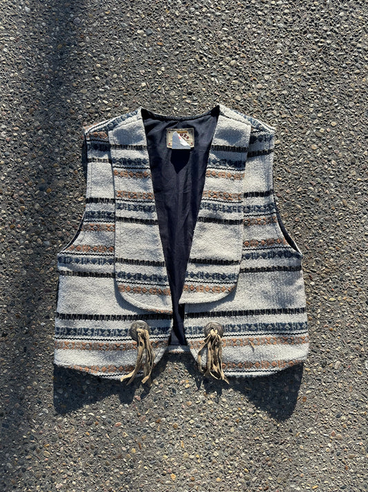 Concho Cowgirl Tapestry Vest M